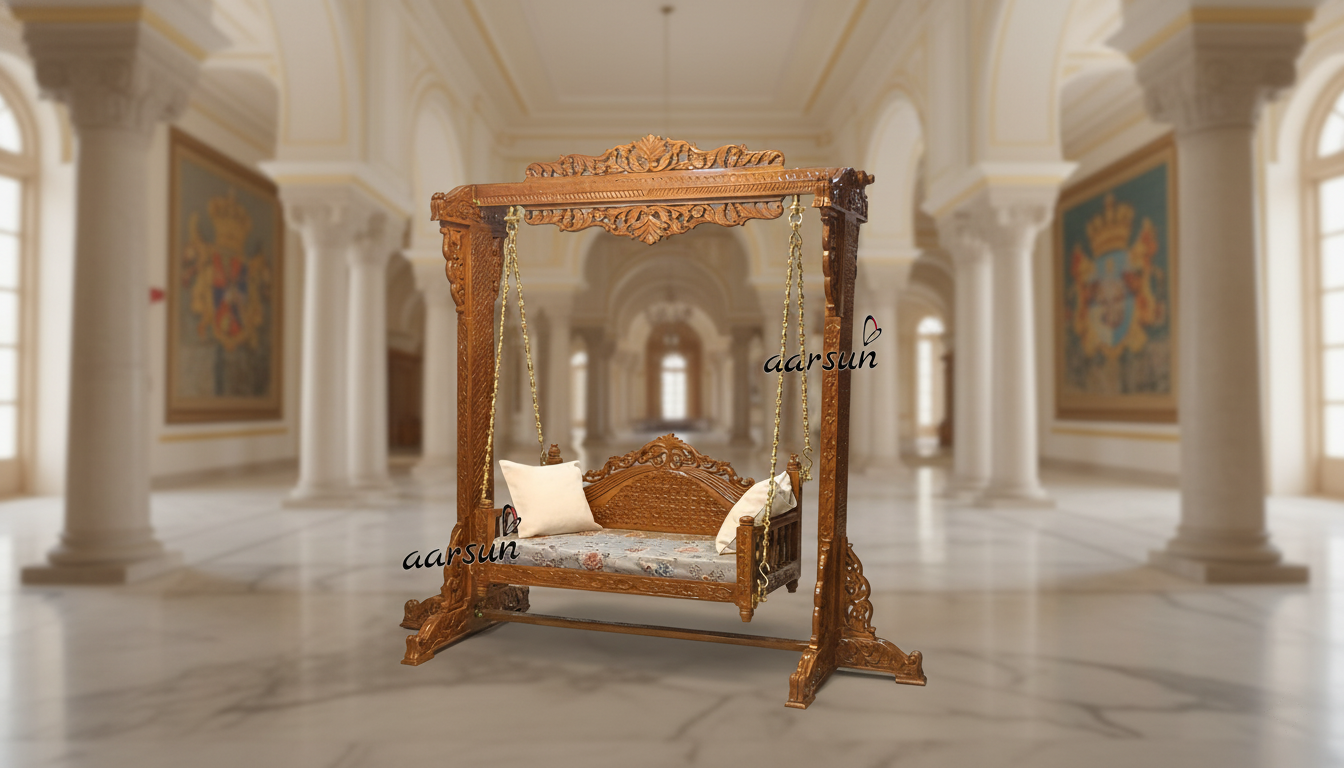 Maharani Inspired Elegant Wooden Jhoola